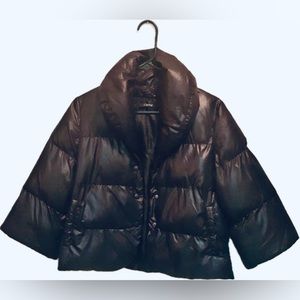 ⭐️VINTAGE CARLING⭐️NWOT PUFFER QUILTED CROPPED JACKET W/3/4 SLVS SIZE:SMALL